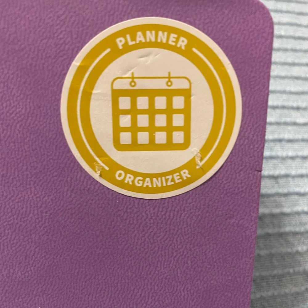 Purple & gold Undated Planner